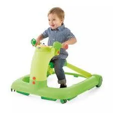 1-2-3 baby walker green