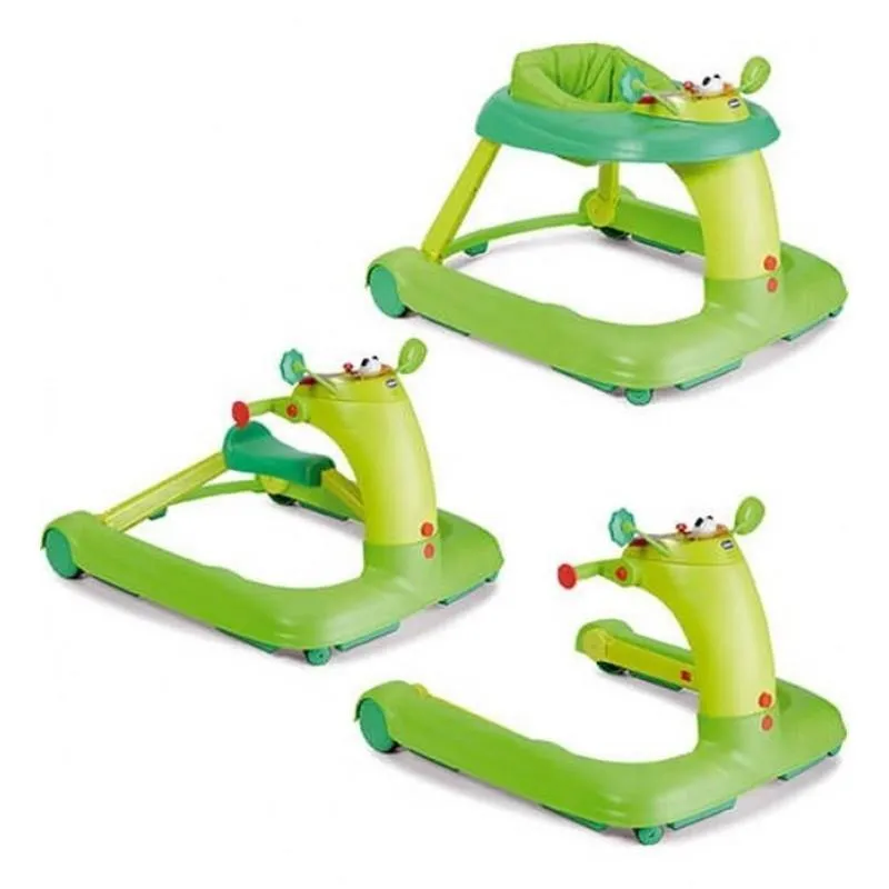 1-2-3 baby walker green