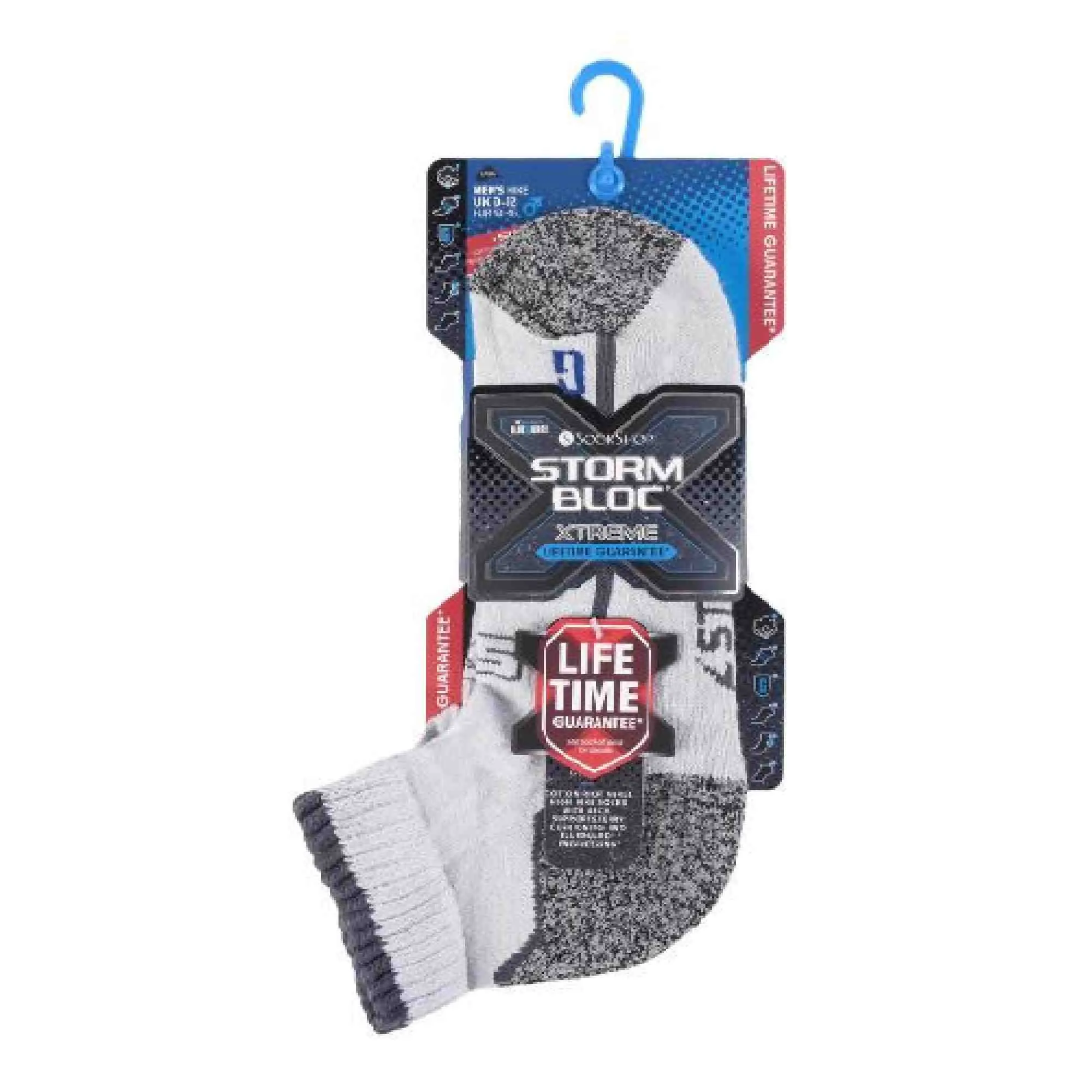 1 Pack Mens Cotton Reinforced Ankle Hiking Walking Trekking Socks