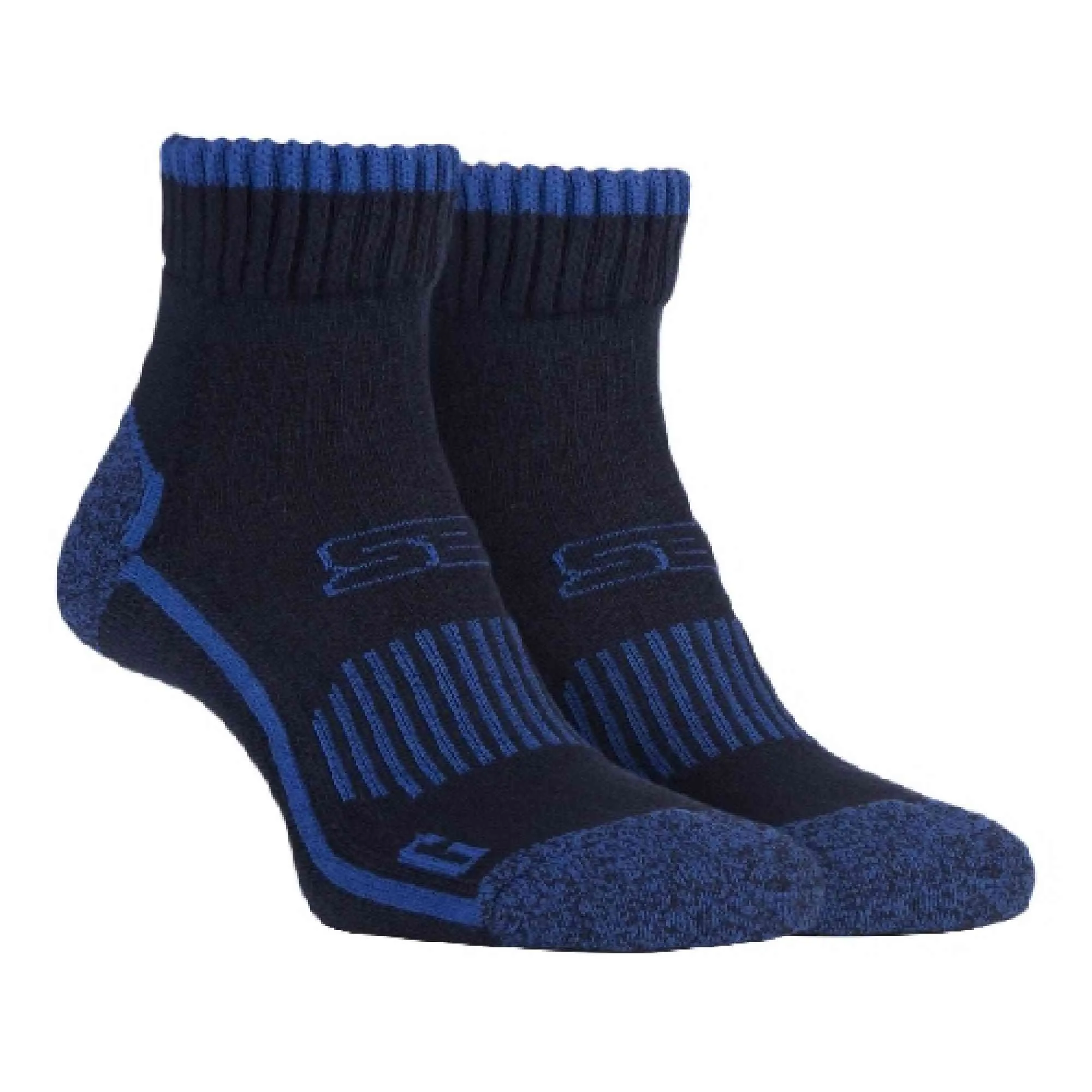 1 Pack Mens Cotton Reinforced Ankle Hiking Walking Trekking Socks