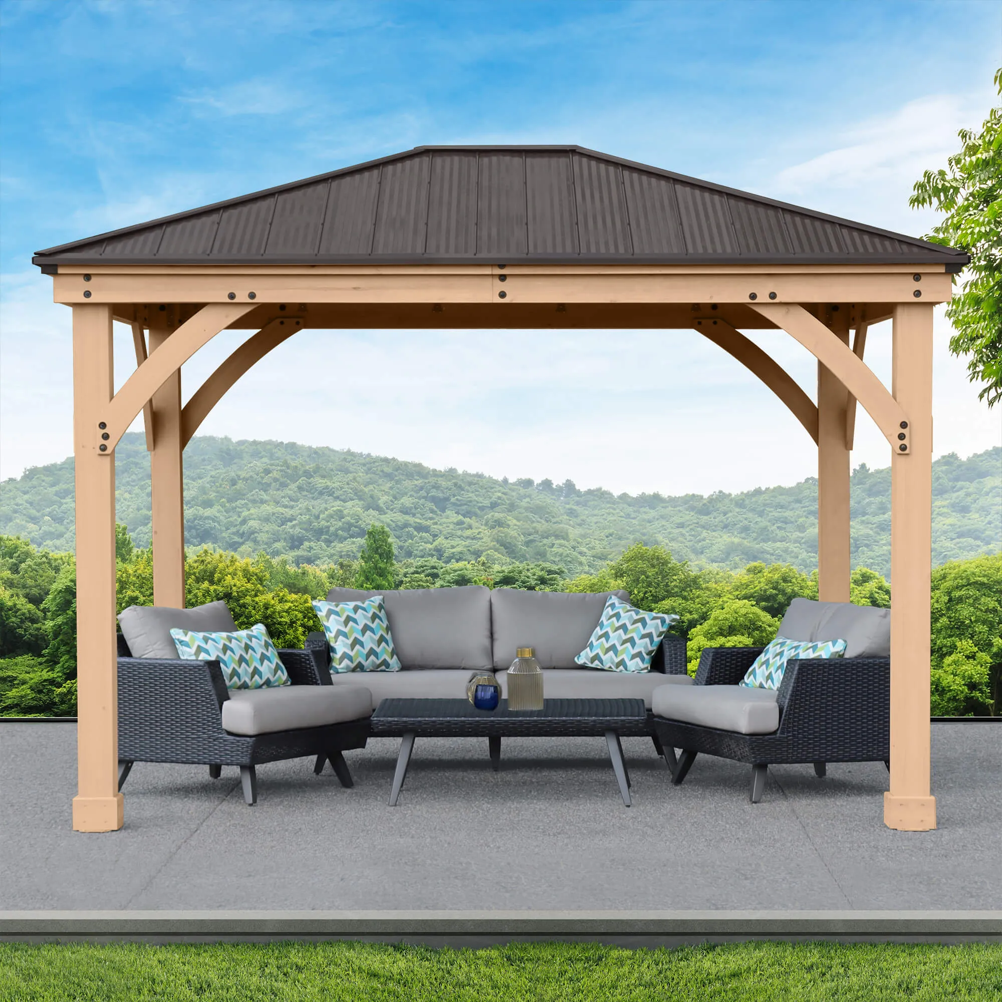 10 x 12 Meridian Gazebo (Assembly Included)