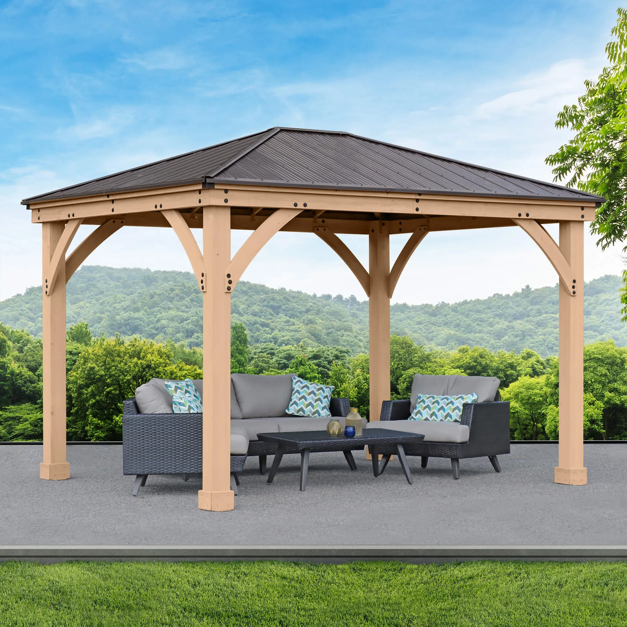 10 x 12 Meridian Gazebo (Assembly Included)