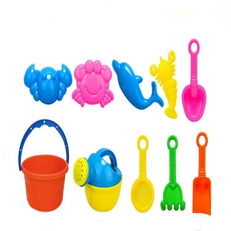 10Pcs Sandbeach Kids Beach Toys Castle