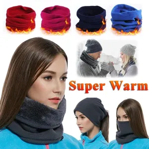 3 In 1 Winter Unisex Multifunctional Sport Scarf Headwear Face Mask Outdoor Neck Warmer Beanie