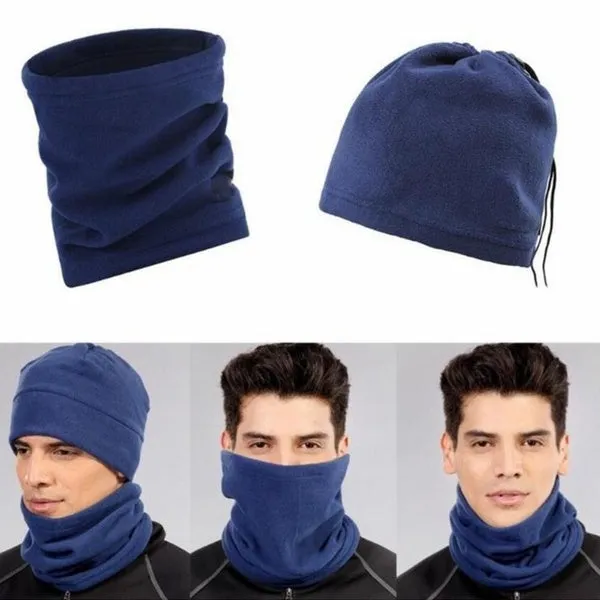 3 In 1 Winter Unisex Multifunctional Sport Scarf Headwear Face Mask Outdoor Neck Warmer Beanie