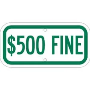 $500 Fine Sign/ Buy online