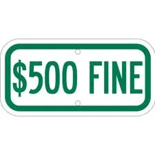 $500 Fine Sign/ Buy online