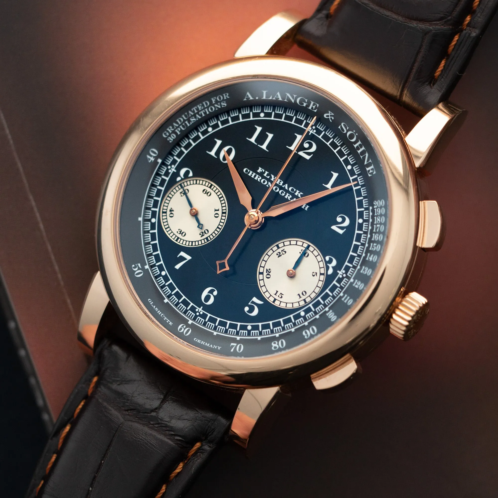 A. Lange & Sohne Rose Gold 1815 Flyback Chronograph Watch