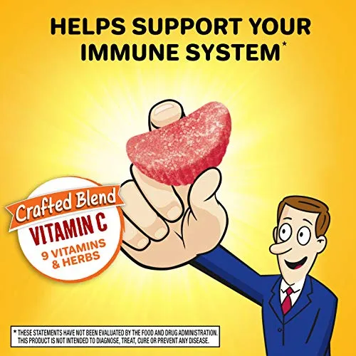 Airborne Suplemento de apoyo inmunológico con Vitamina C gomitas masticables, ABN18572, 1, 1