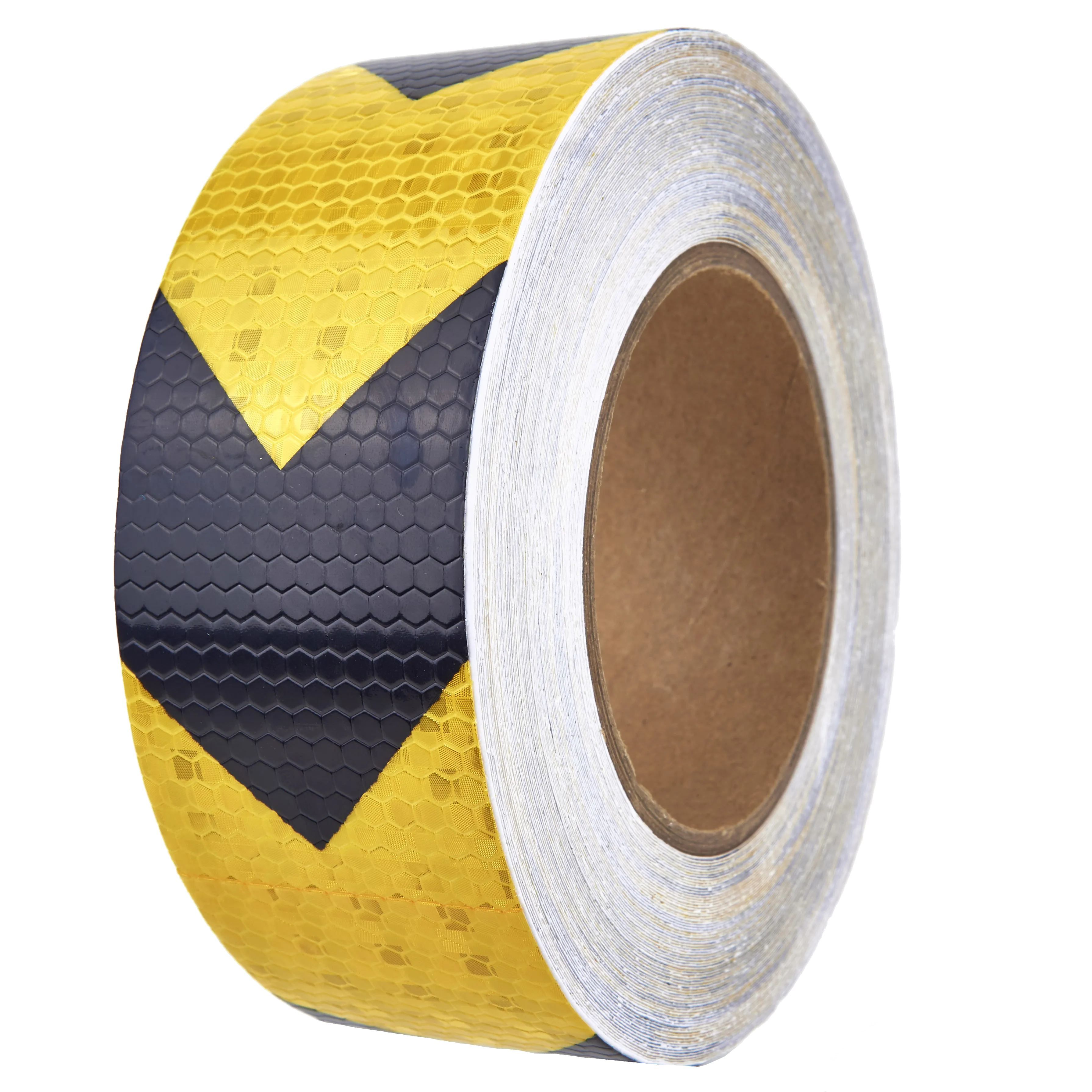 AL-Gard ALG-HRT-ABY Honeycomb Reflective Adhesive Tape, 2" x 25m (Yellow / Black Arrows)