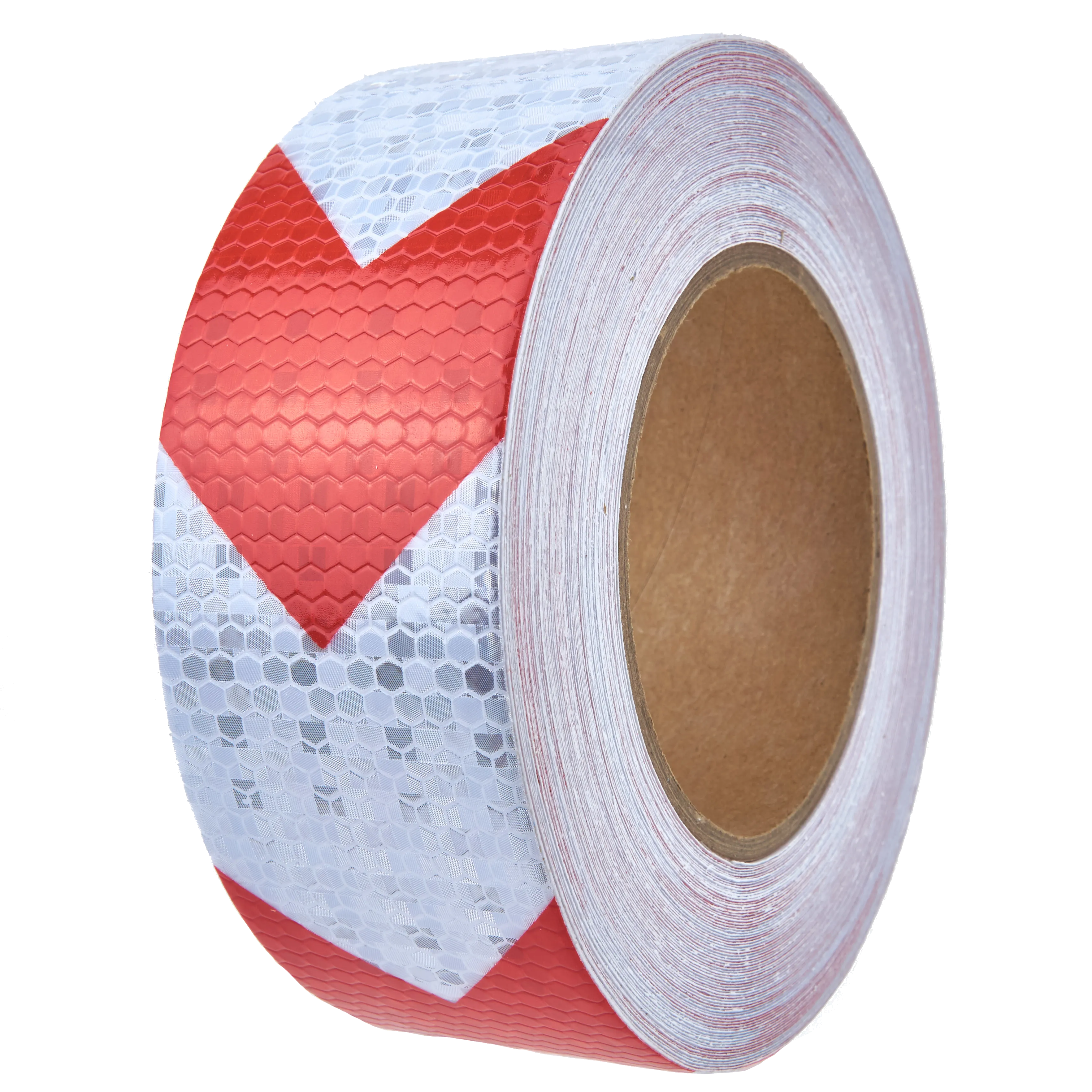 AL-Gard ALG-HRT-ARW Honeycomb Reflective Adhesive Tape, 2" x 25m (White / Red Arrows)