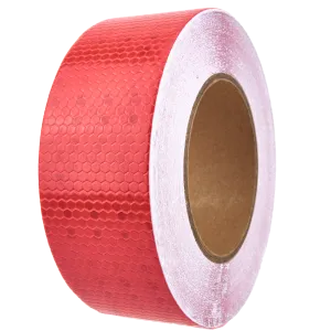 AL-Gard ALG-HRT-R Honeycomb Reflective Adhesive Tape, 2" x 25m (Red)