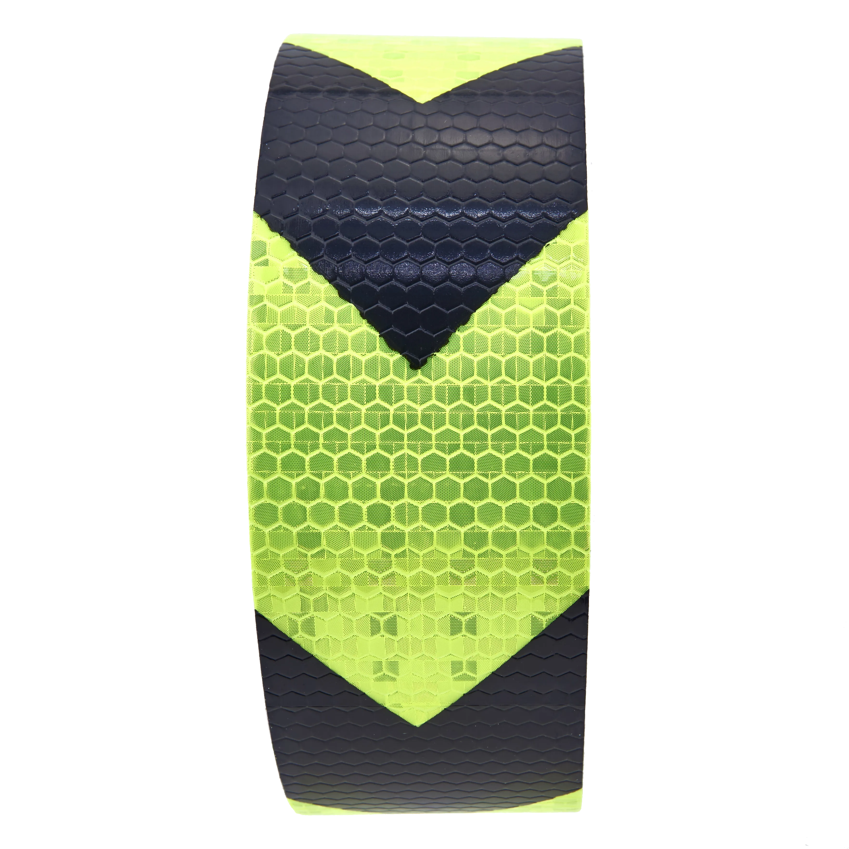 AL-Gard HRT-ABG Honeycomb Reflective Adhesive Tape, 2" x 25m (Green / Black Arrows)