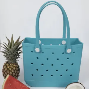 Aloha Vegan Tote Bag | Medium | Blue