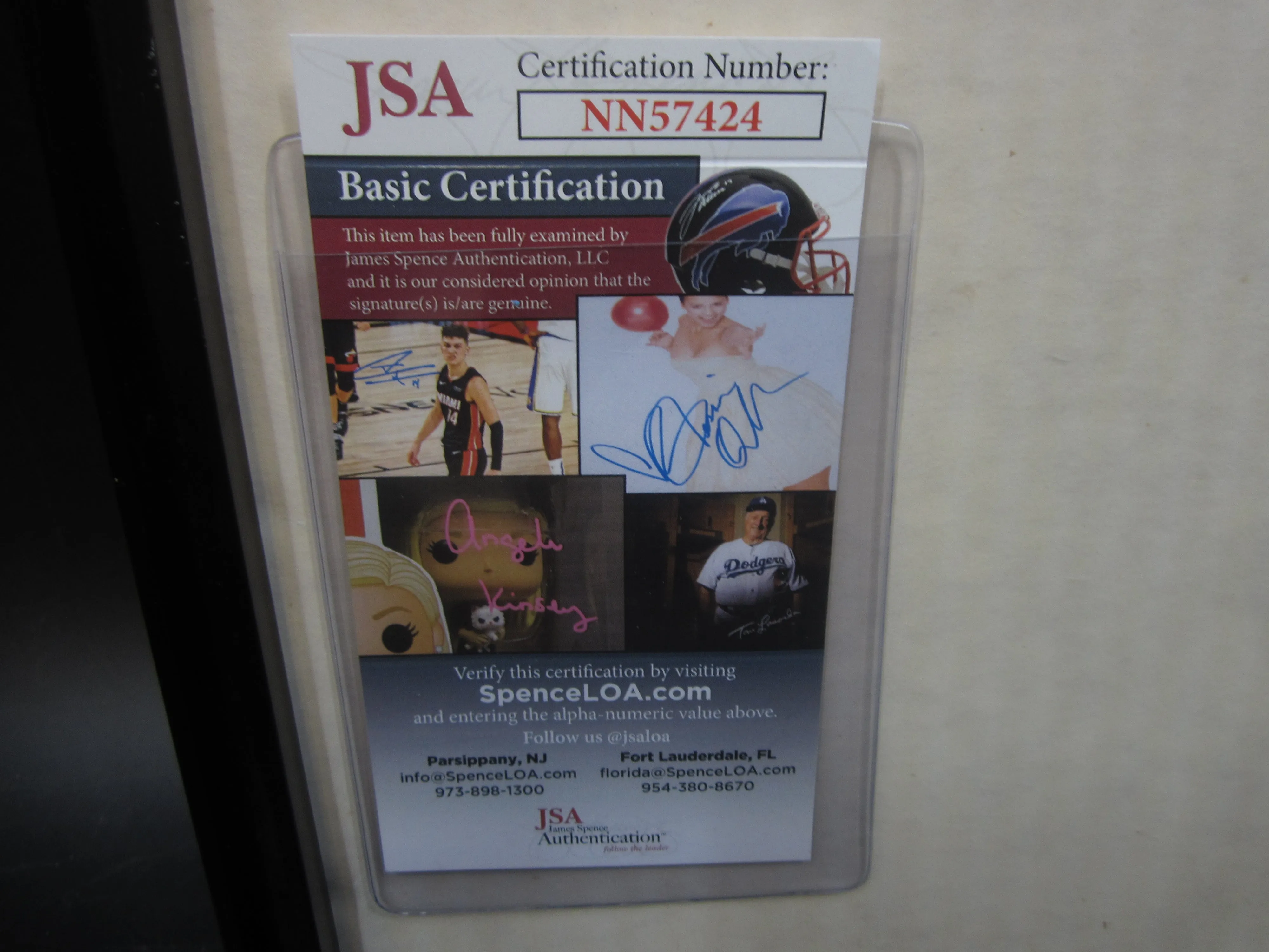 American Golfer Fred Couples Signed Golf Visor Framed & Matted with JSA COA
