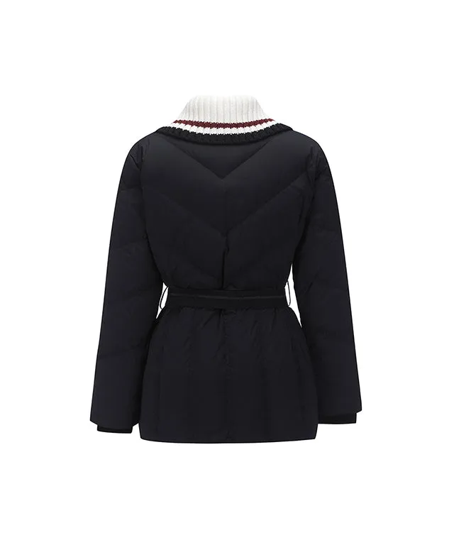 ANEW Golf: Women Knit Detachable Medium Length Down JK - Black
