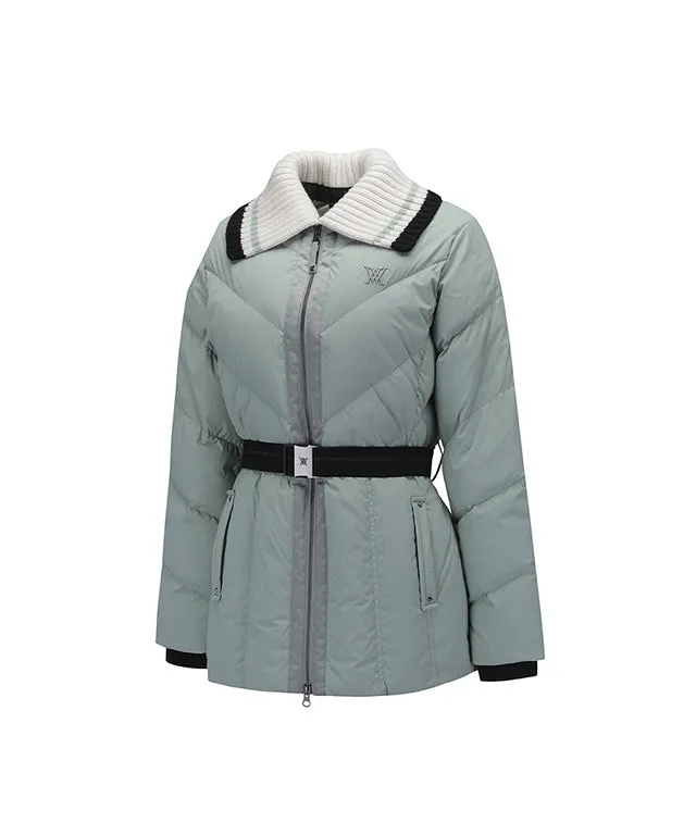 ANEW Golf: Women Knit Detachable Medium Length Down JK - Mint