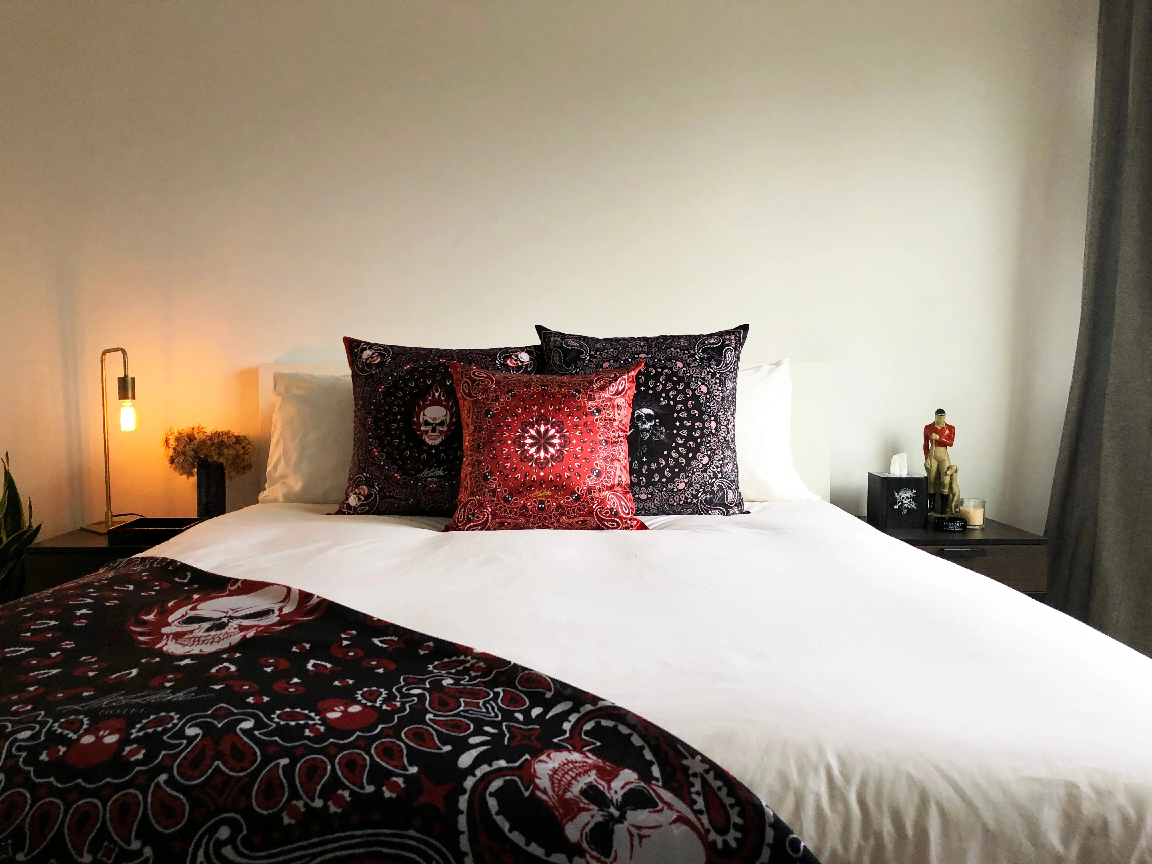 ArtAche Hotel Flaming Skull Serape