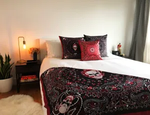 ArtAche Hotel Flaming Skull Serape