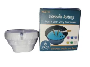 Ashtrays with Ash Absorbing Balm, Disposable Ashtray with Sand, Small Portative Ash holder for Quickly Extinguish Cigarette, Reduce Ash Raising, Ashtray Outdoor