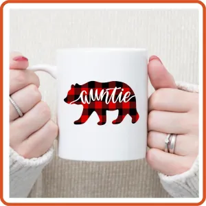 Auntie | Bear | Family Mugs -11oz Coffee Mug by SEC Apparel
