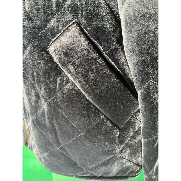 Avec Les Fils Box Quilt Charcoal Navy Oversize Jacket