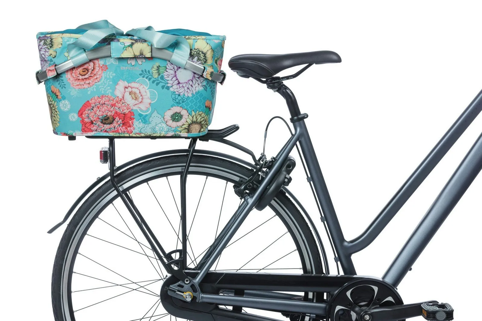 Basil Bloom Field Carry All Rear Bicycle Basket MIK Blue