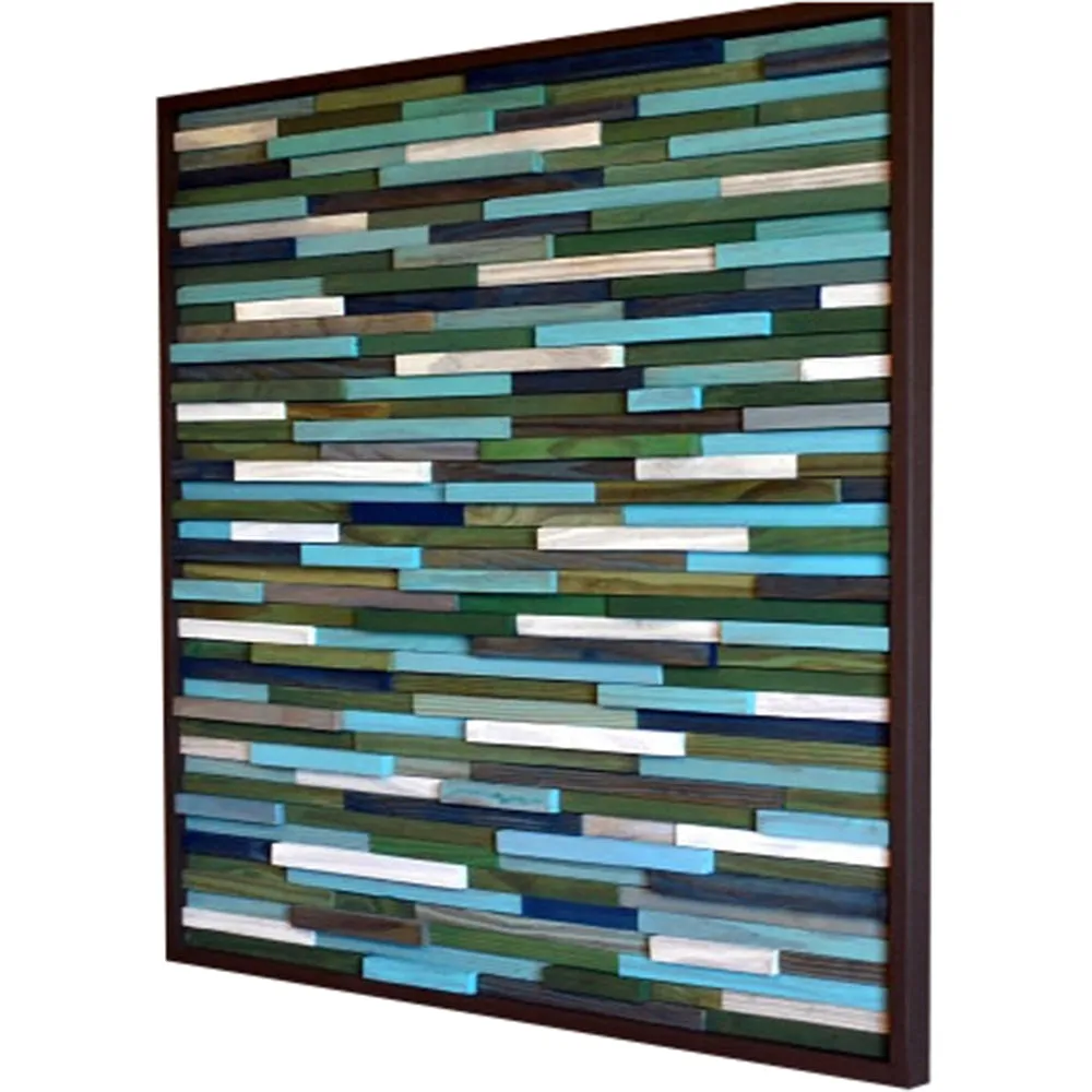 Beach Decor Ideas - Beach Art - Wood Art -Beach House Wall Decor- Sculpture Wall Installation - 30x30