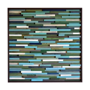 Beach Decor Ideas - Beach Art - Wood Art -Beach House Wall Decor- Sculpture Wall Installation - 30x30