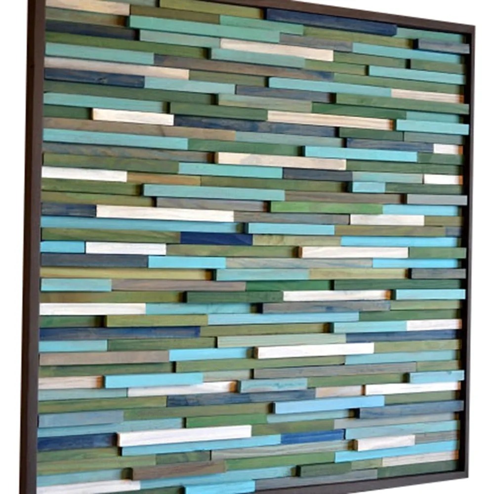 Beach Decor Ideas - Beach Art - Wood Art -Beach House Wall Decor- Sculpture Wall Installation - 30x30