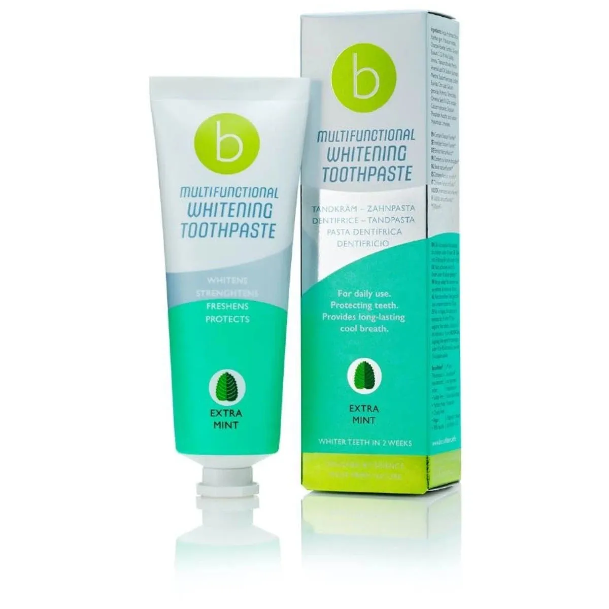 BECONFIDENT Multifunctional Whitening hammastahna Extra Mint 75 ml