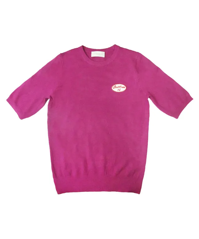 BENECIA 12 Soft Part5 Knit Top - Magenta