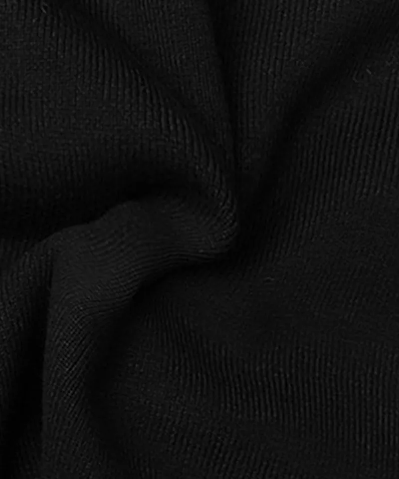 BENECIA 12 Two-Pocket Knit Anorak - Black
