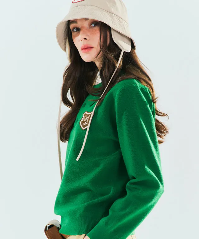 BENECIA 12 Waffle Long Sleeve - Green