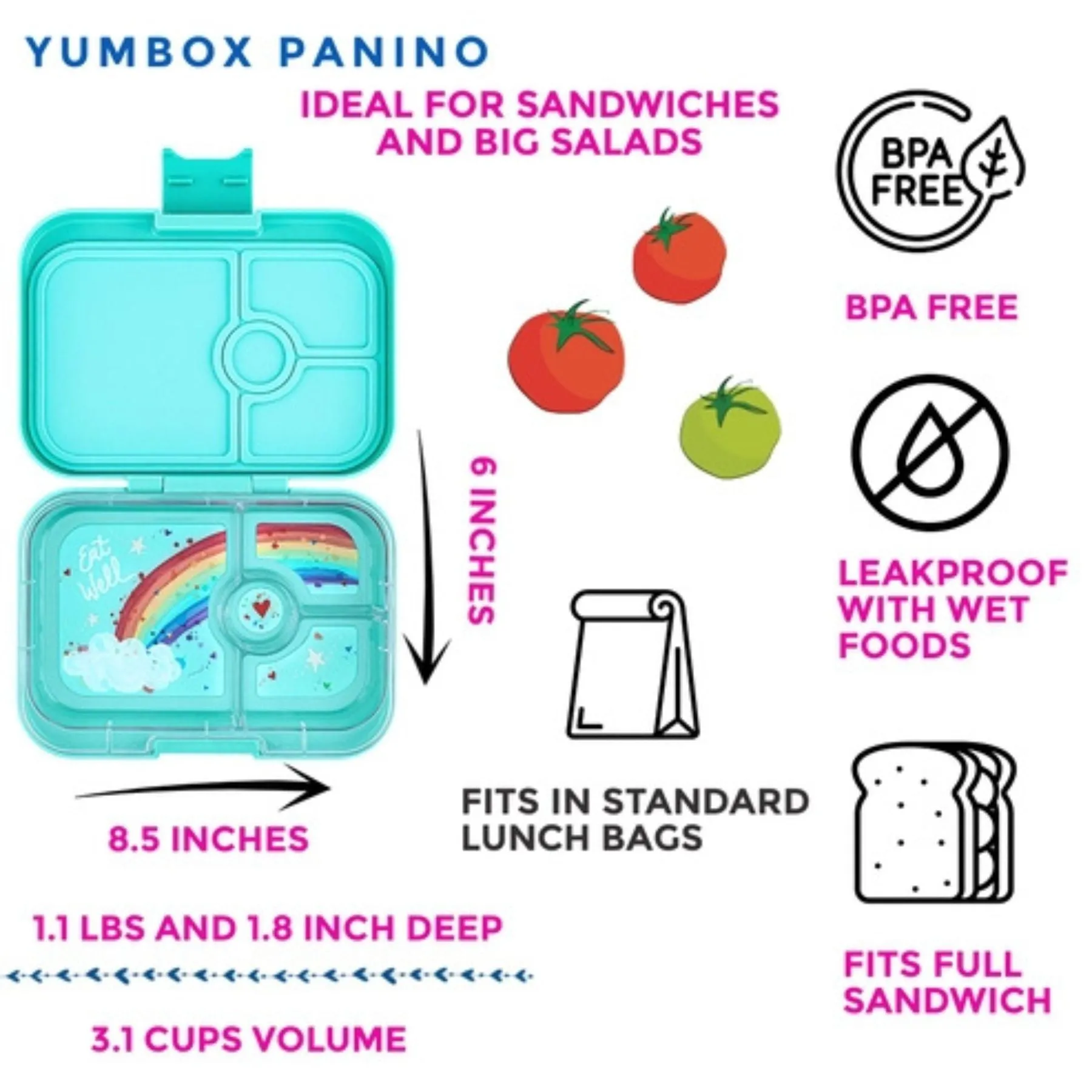 Bento Box - Panino 4 Compartments