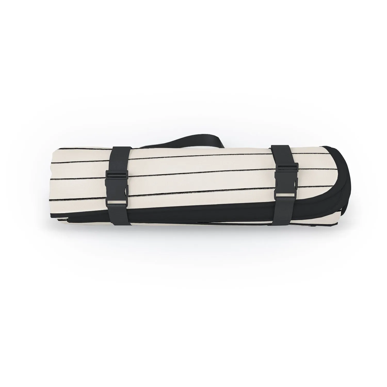 Black Horizontal Lines Picnic Blanket