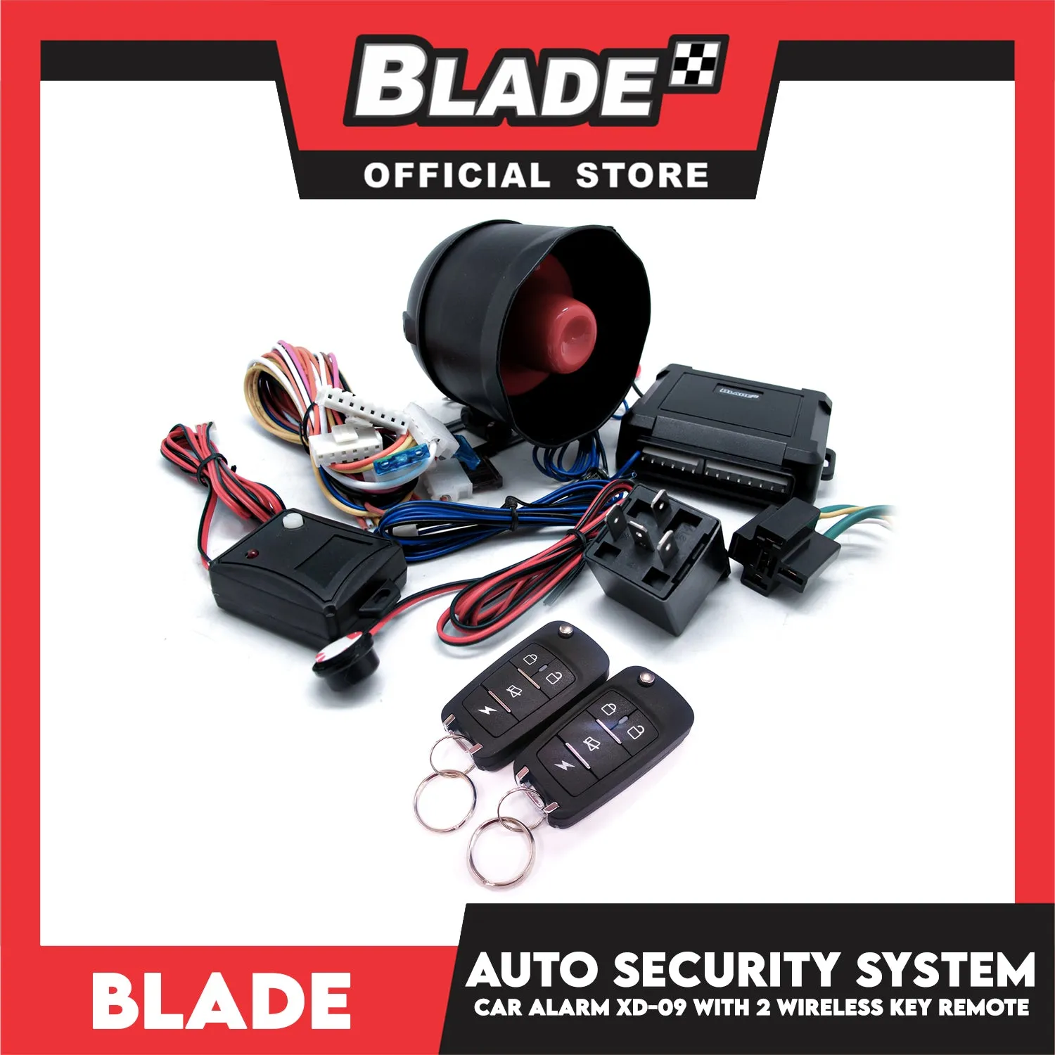 Blade Car Alarm  XD-09 Auto Security Keyless Entry System With Anti Theft Protection