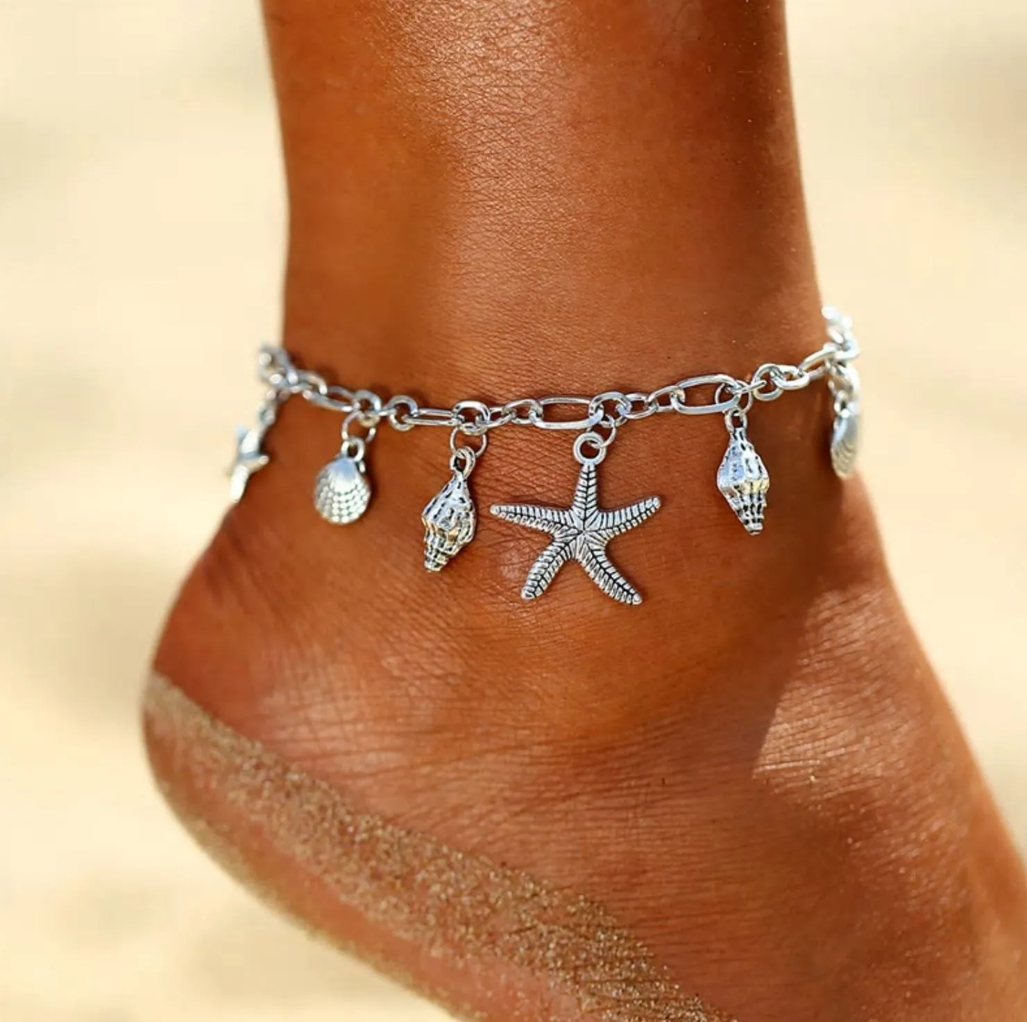 Bohemian Starfish Anklet