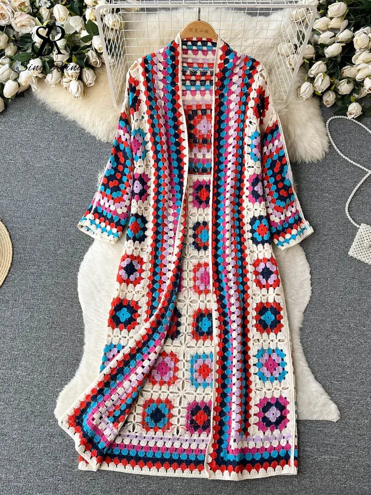 Boho , Bohemian , Vintage  Long Cardigan