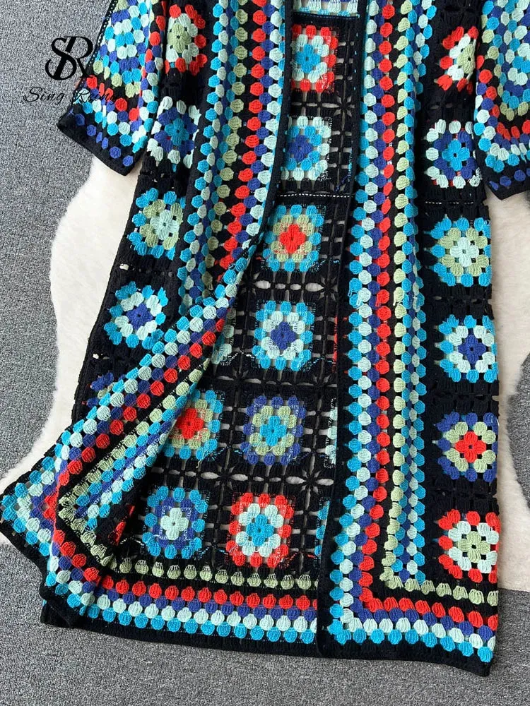 Boho , Bohemian , Vintage  Long Cardigan