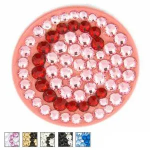 Bonjoc Ladies Monogram Collection Ball Marker T White/Pink Letter