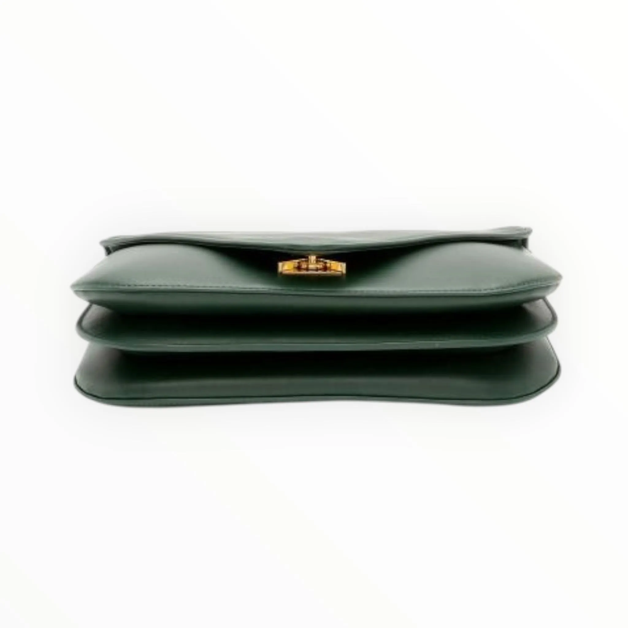 Bottega Veneta Mount Envelope Shoulder Bag - Forest Green - Size W27cm x  H20cm x D4cm