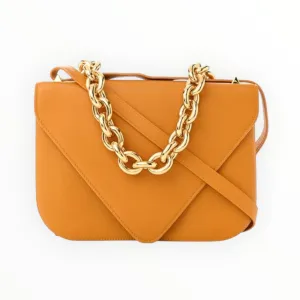Bottega Veneta Mount Envelope Shoulder Bag - Sunshine - Size W27cm x  H20cm x D4cm