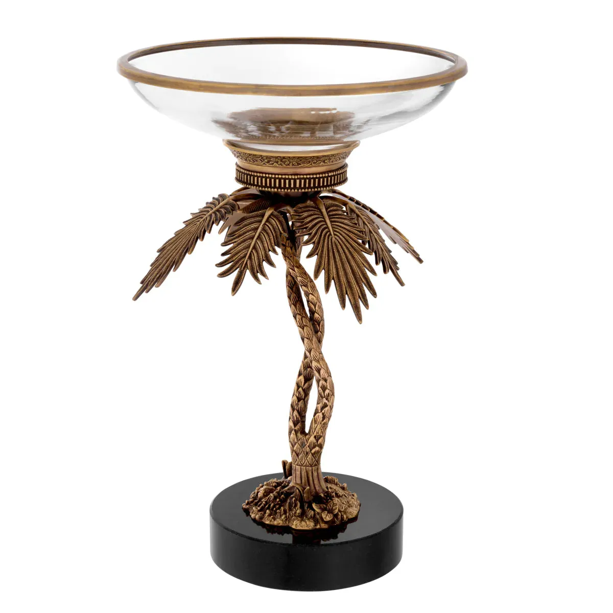 Bowl On Base Lindroth - Vintage Brass Finish