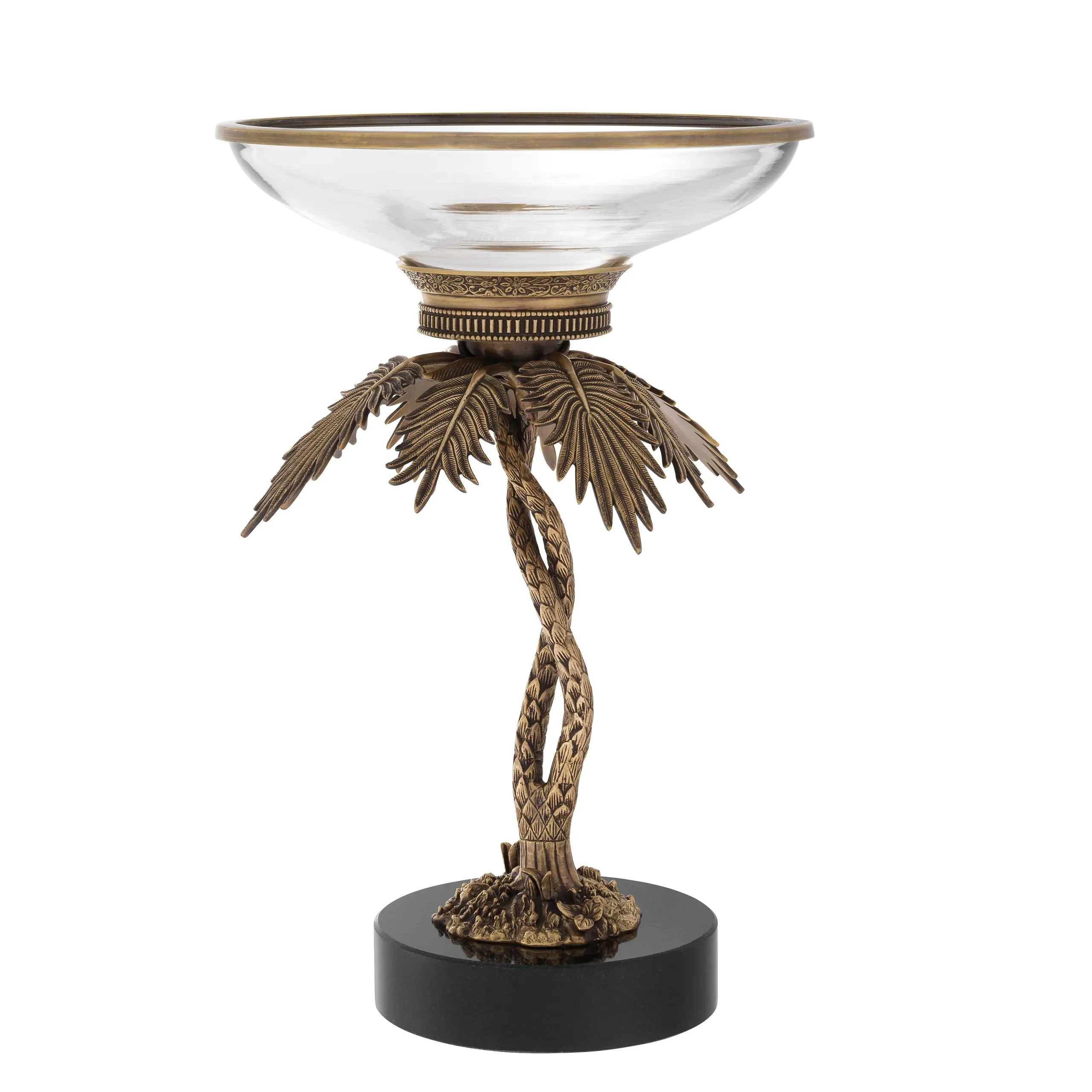 Bowl On Base Lindroth - Vintage Brass Finish