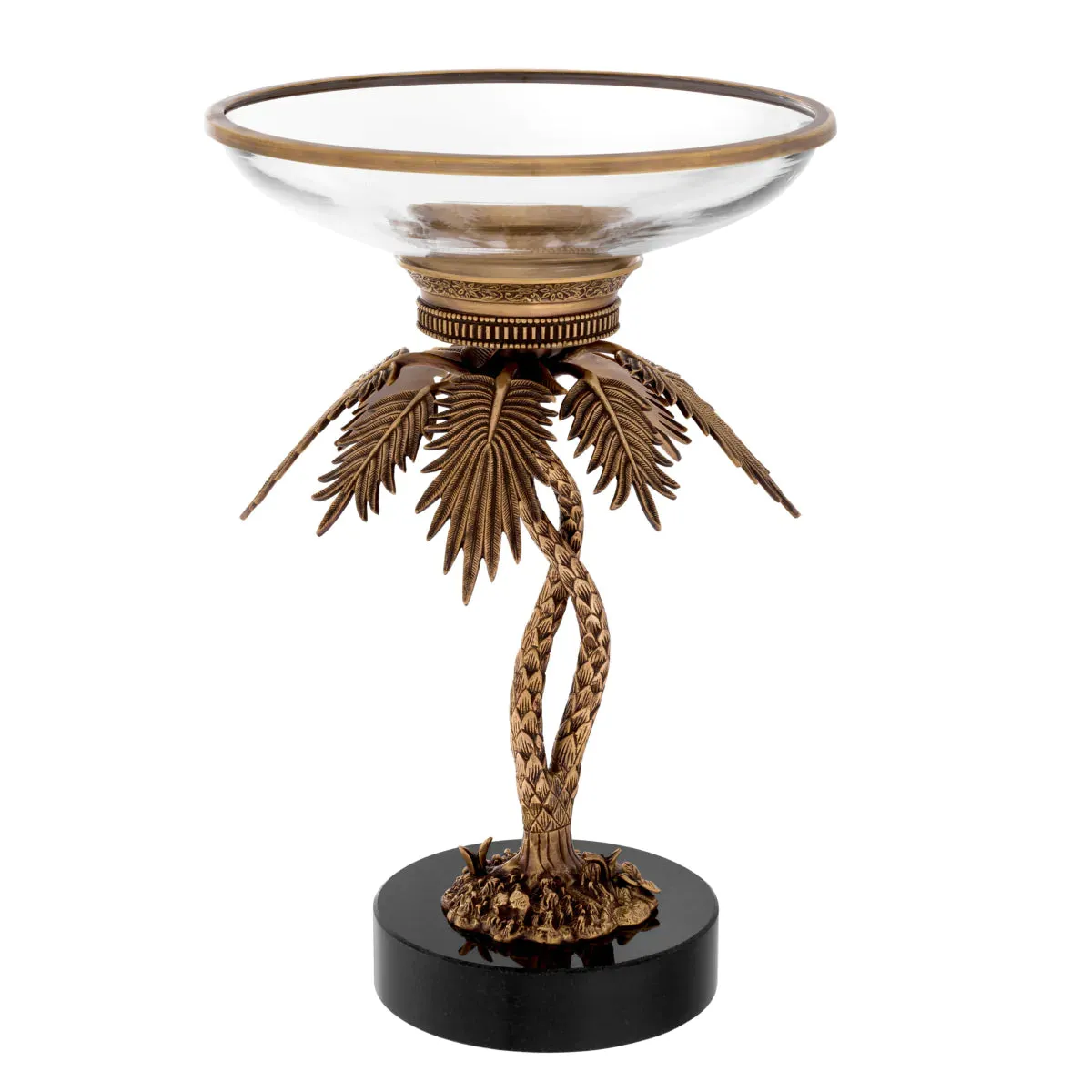 Bowl On Base Lindroth - Vintage Brass Finish