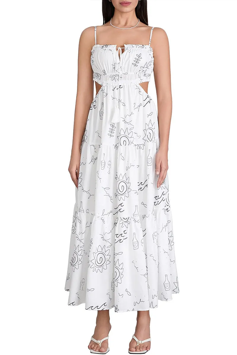 BR3224 Floral Cutout Sundress
