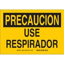 Brady PRECAUCION Use Respirador Sign/ Buy online