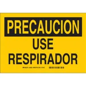 Brady PRECAUCION Use Respirador Sign/ Buy online