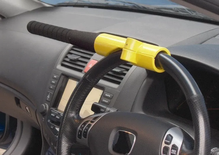 Brookstone Baseball Bat Car Steering Wheel Security Lock Device
